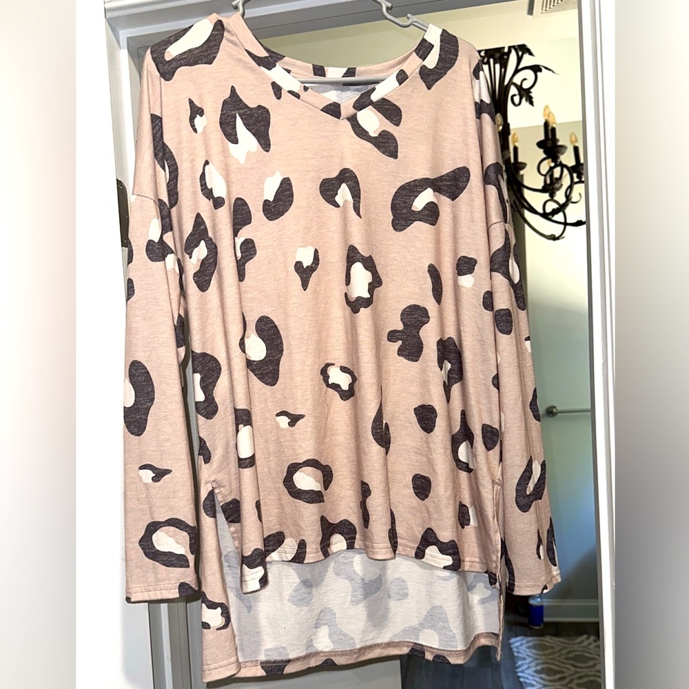 Leopard- sweatshirt - size xl